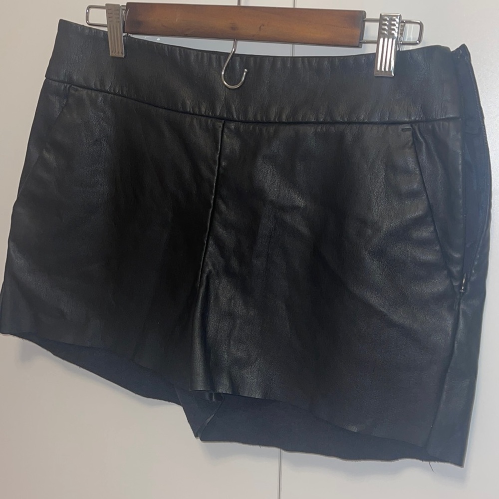 Pleather shorts